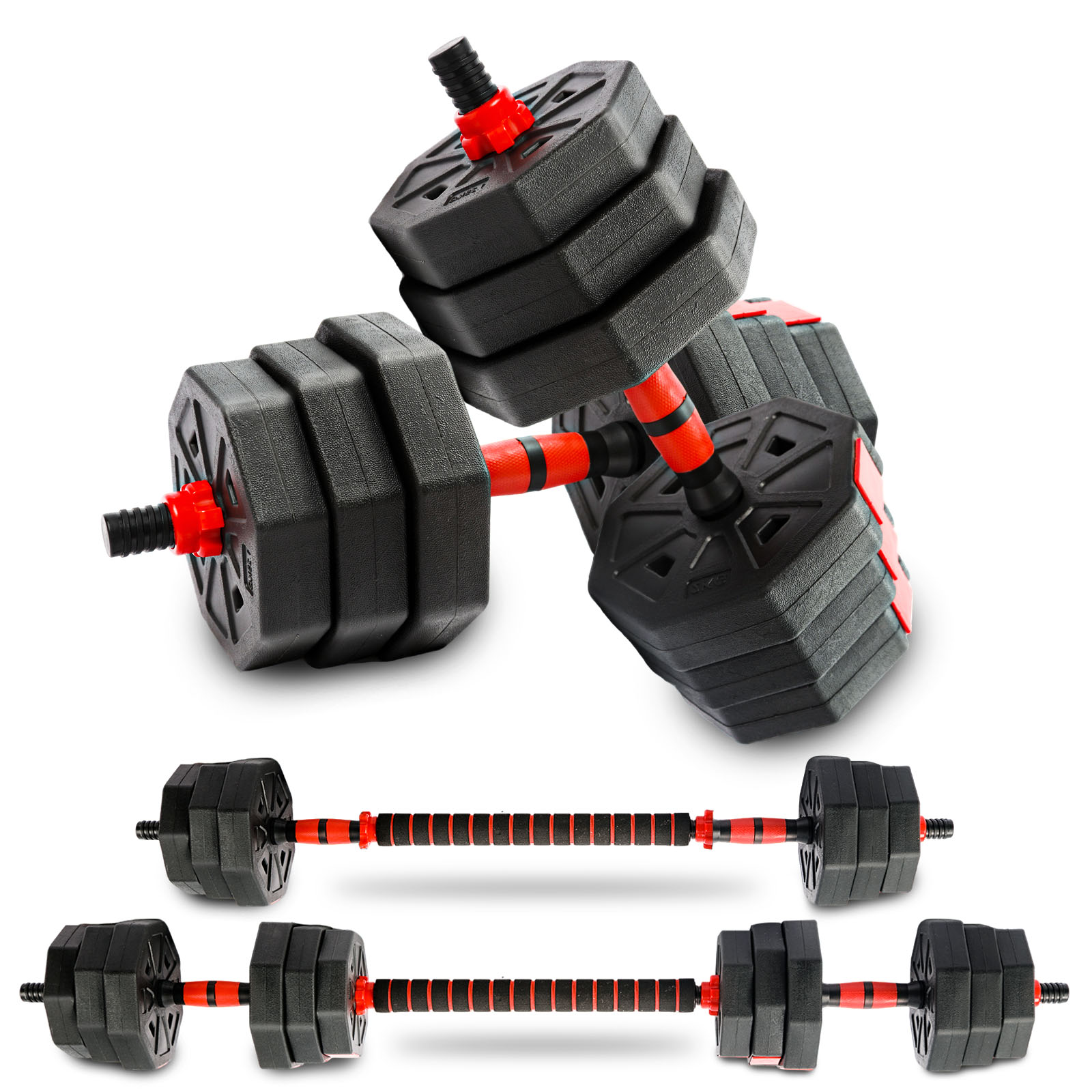 44LB Octagon Dumbbell Set