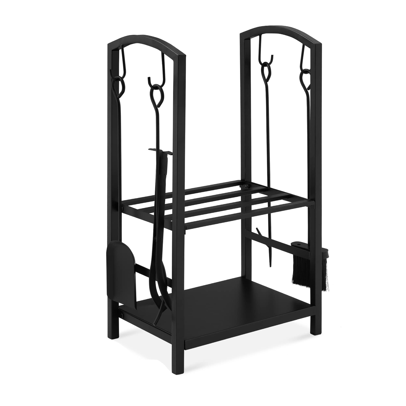 Firewood Rack with Cover Set