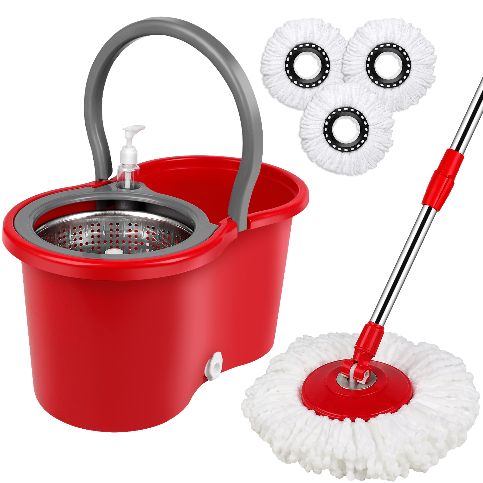 Red-Grey Compact Bucket