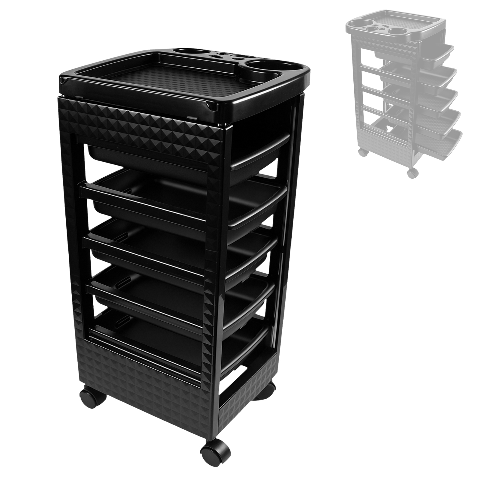 5-Tier Beauty Trolley Cart T22